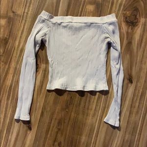 SOLD Long sleeve off the shoulder tee